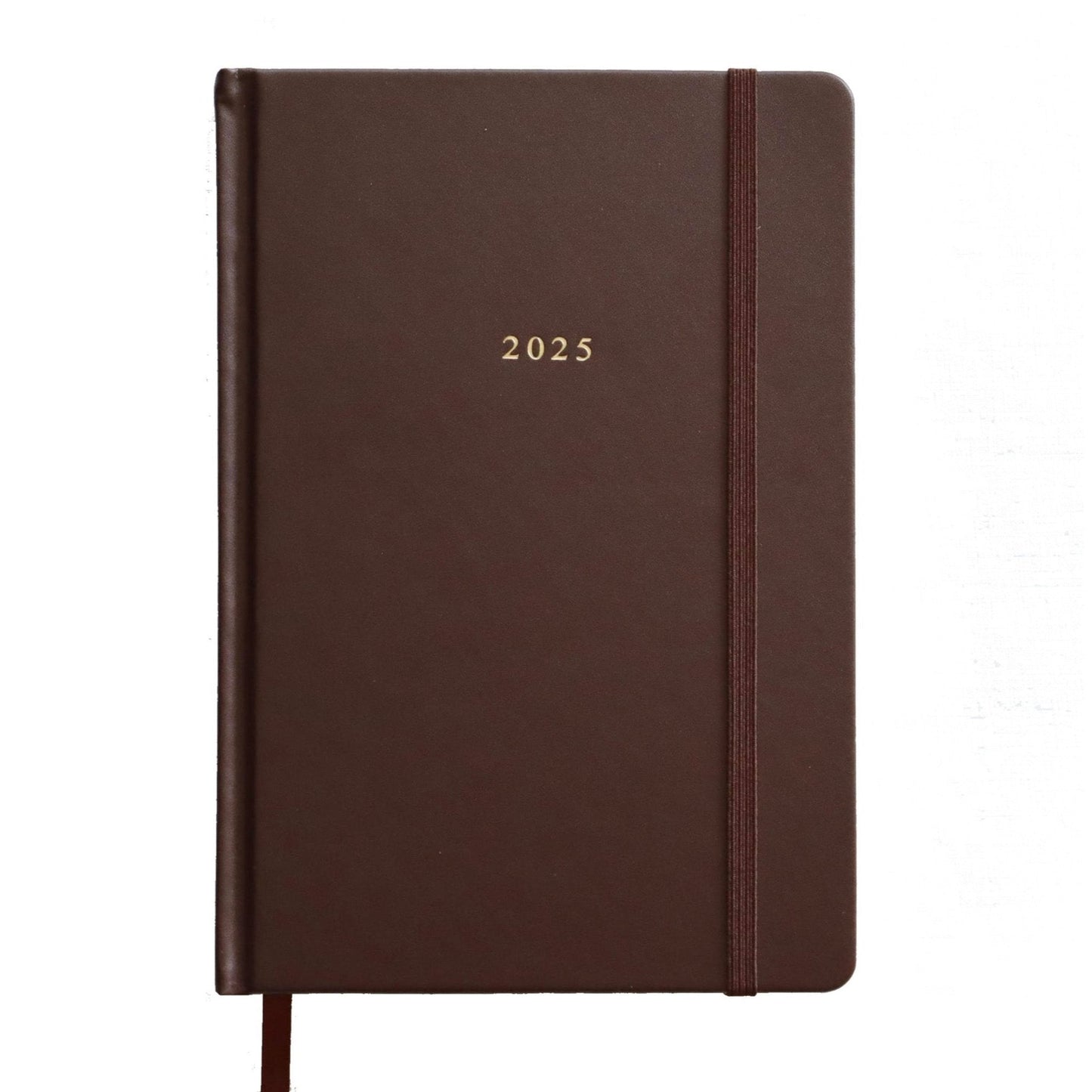 Brown Leather 2025 Diary A5
