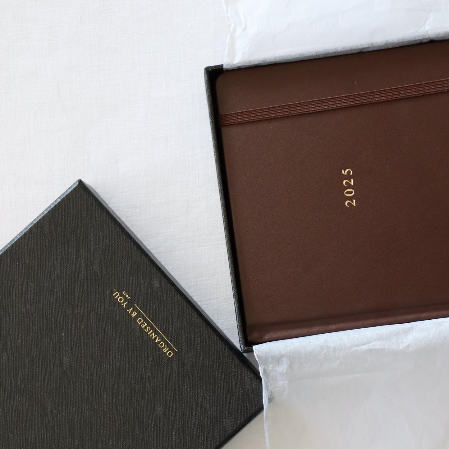 Brown Leather 2025 Diary A5